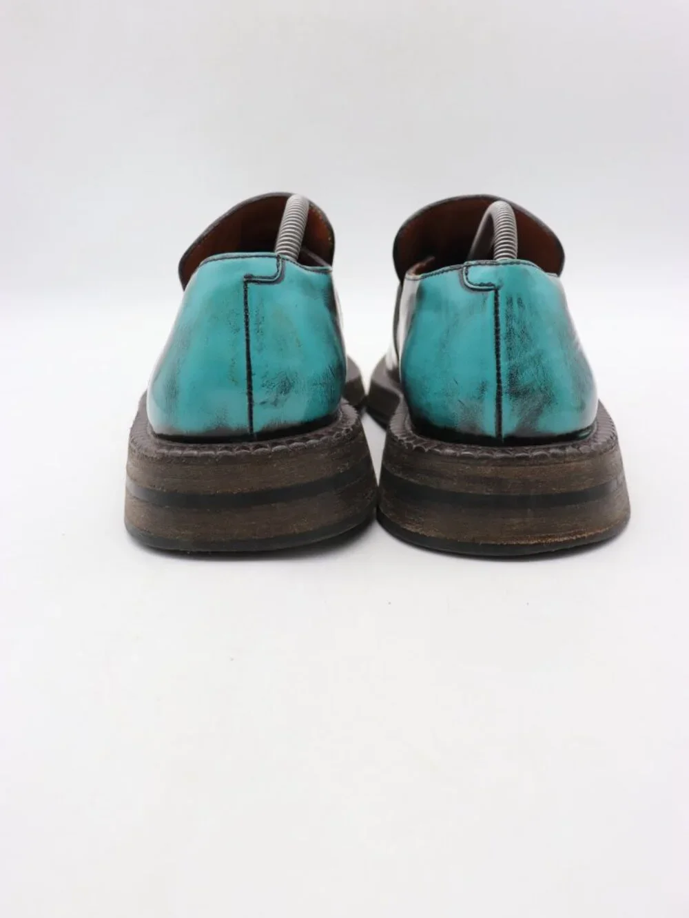 Marsèll Zucca Black Blue Leather Loafers Men's EU 43 EU Slip On Loafers Italy